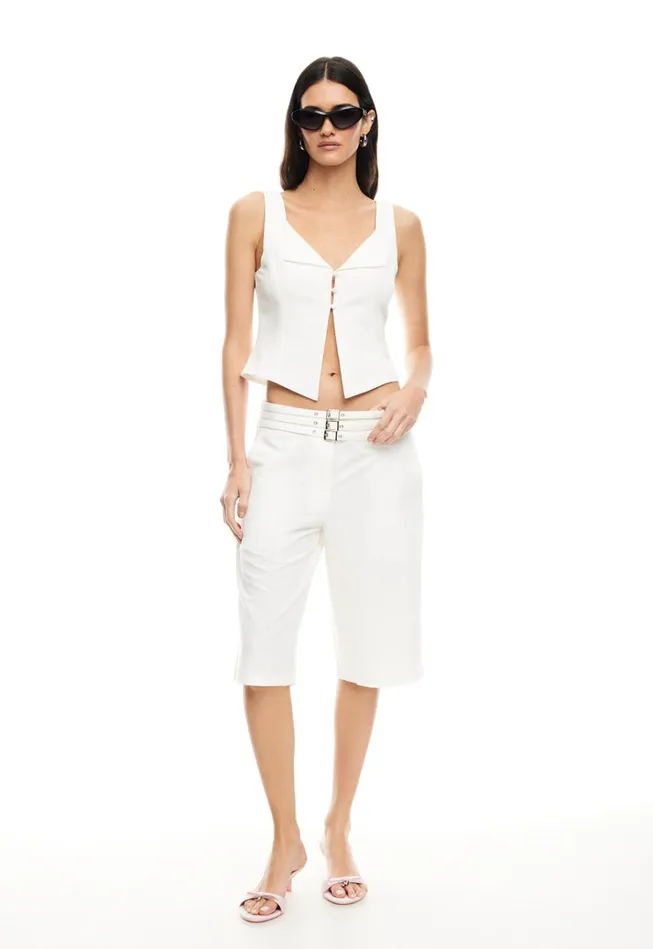 Women Lioness Fashion Tops BACKSTAGE VEST Ivory Women Lioness Fashion Tops BACKSTAGE VEST Ivory