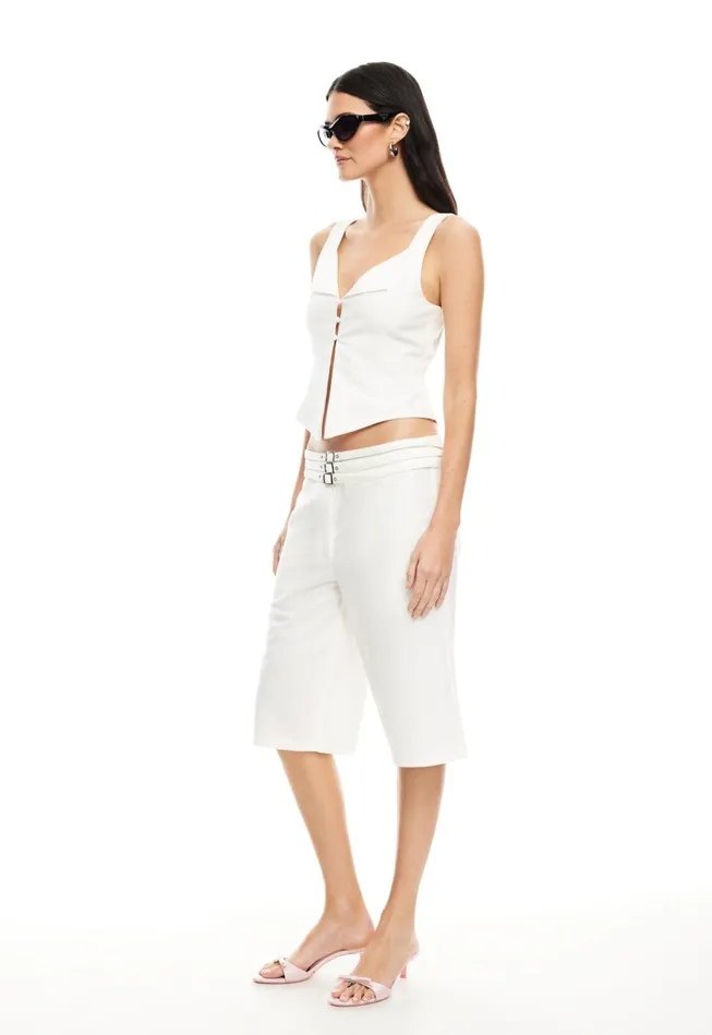 Women Lioness Fashion Tops BACKSTAGE VEST Ivory Women Lioness Fashion Tops BACKSTAGE VEST Ivory