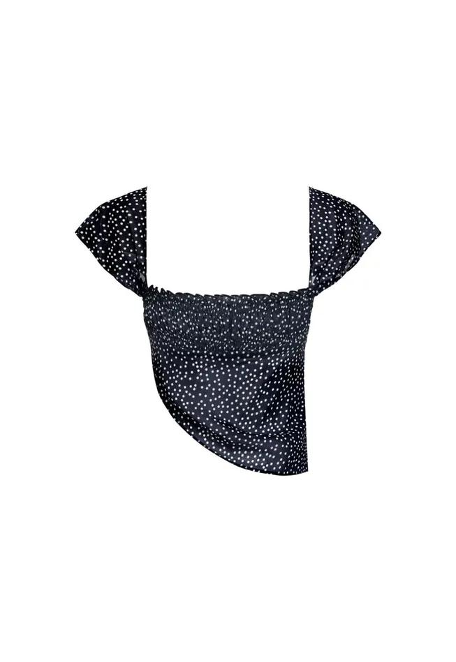 Women Lioness Fashion Tops DISTRICT TOP Onyx Polka Women Lioness Fashion Tops DISTRICT TOP Onyx Polka