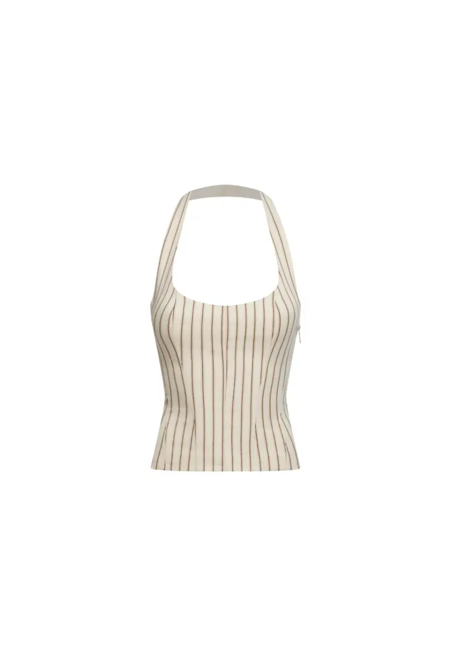 Women Lioness Fashion Tops LES DEUX TOP Cream Stripe Women Lioness Fashion Tops LES DEUX TOP Cream Stripe
