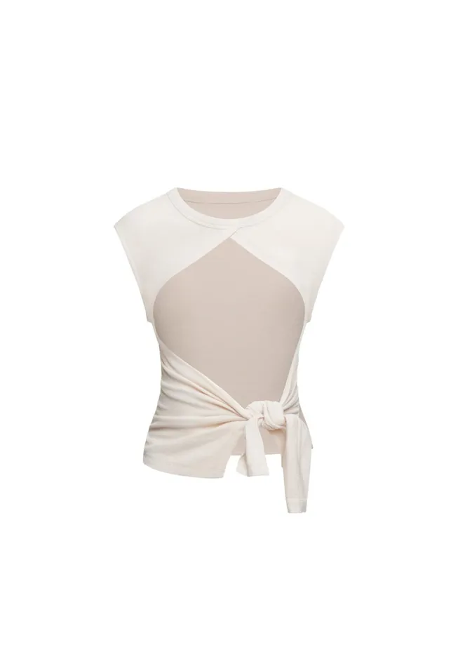 Women Lioness Fashion Tops MOSS TIE TOP Porcelain Women Lioness Fashion Tops MOSS TIE TOP Porcelain