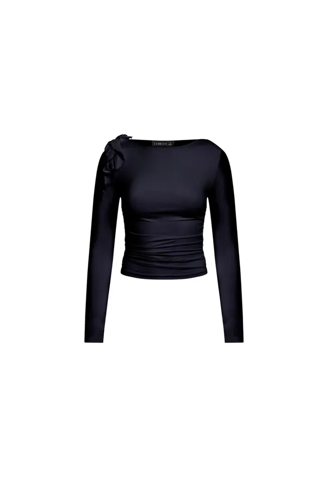 Women Lioness Fashion Tops RENDEZVOUS LONG SLEEVE TOP Onyx Women Lioness Fashion Tops RENDEZVOUS LONG SLEEVE TOP Onyx