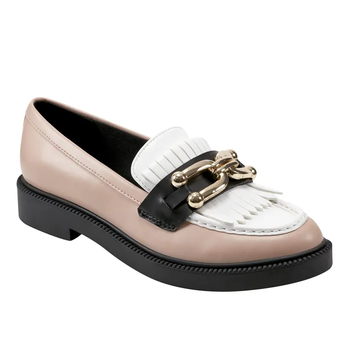 Women Loafers and Flats Marc Fisher Calisto Loafer NaturalWhiteBlack