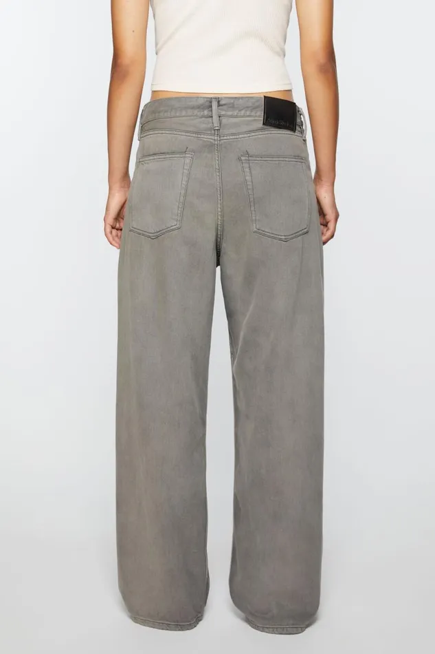 Women Loose Fit Jeans 8211 1981F Anthracite Grey Acne Studios Jeans