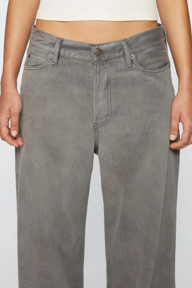 Women Loose Fit Jeans 8211 1981F Anthracite Grey Acne Studios Jeans