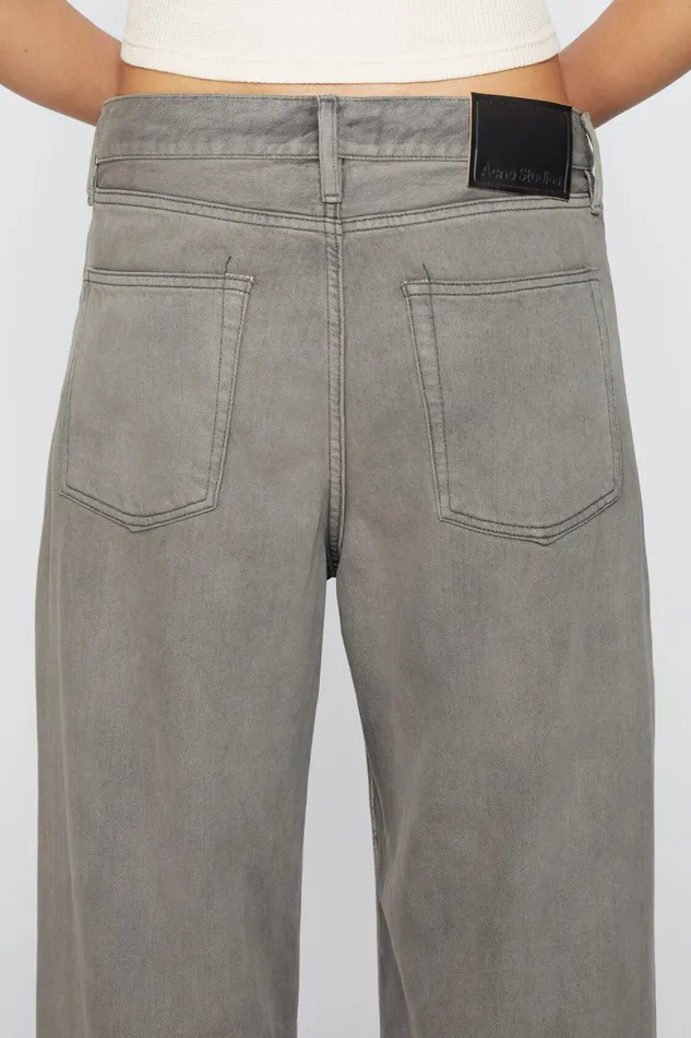 Women Loose Fit Jeans 8211 1981F Anthracite Grey Acne Studios Jeans