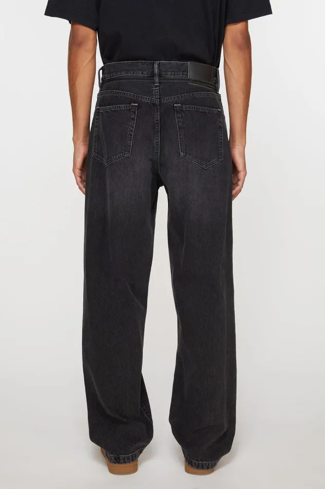 Women Loose Fit Jeans 8211 1991 Toj Black Acne Studios Jeans