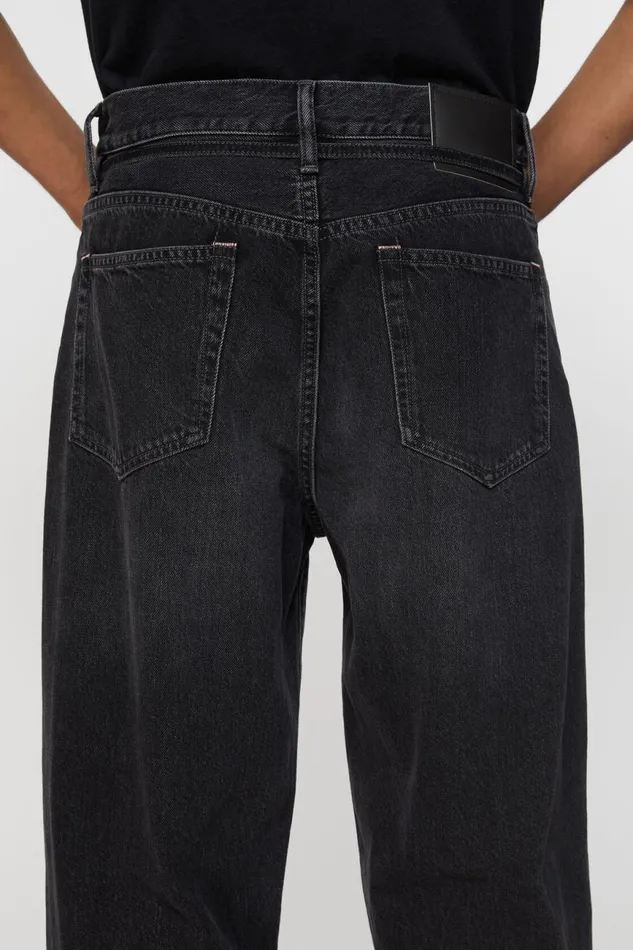 Women Loose Fit Jeans 8211 1991 Toj Black Acne Studios Jeans