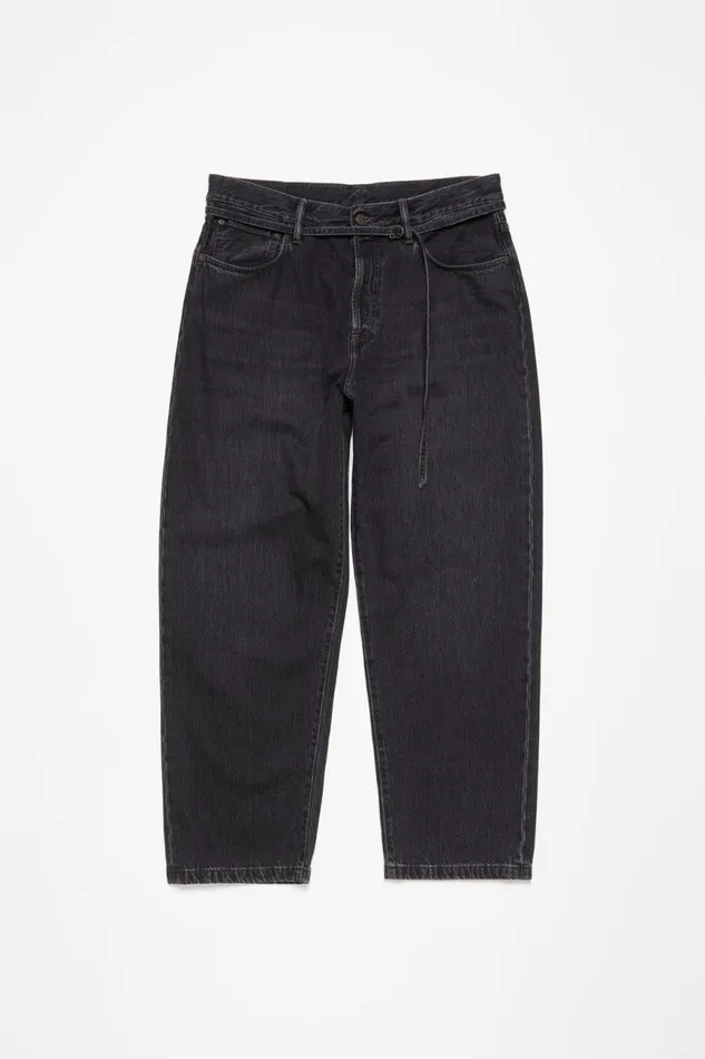 Women Loose Fit Jeans 8211 1991 Toj Black Acne Studios Jeans