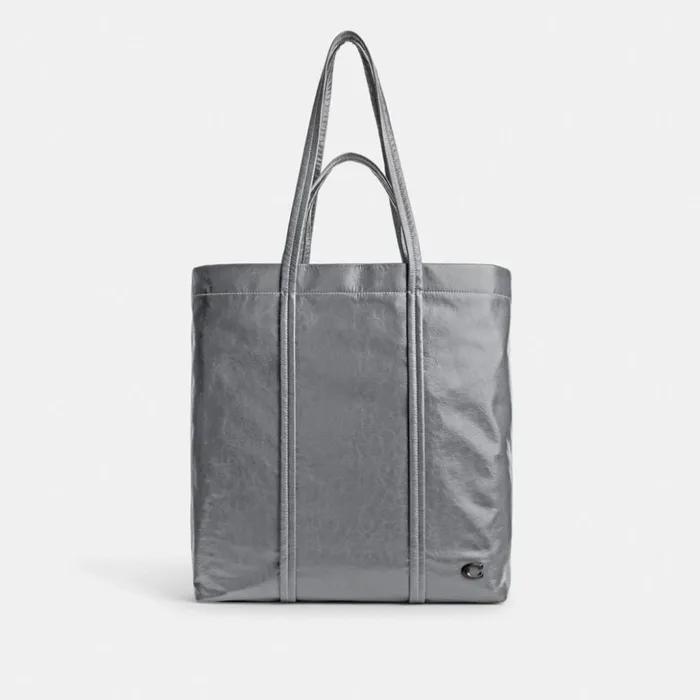 WomenMen Hall Tote Grey Blue Coach Totes and Carryalls