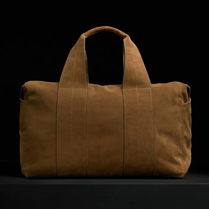 WOMENMEN James Perse DUFFEL BAGS Suede Montecito Weekend Bag Tobacco