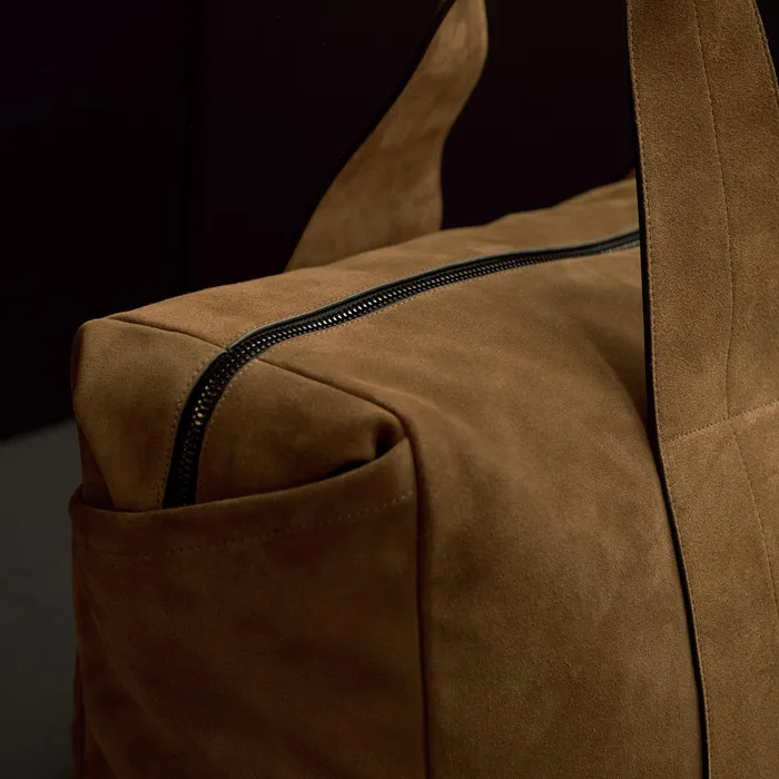 WOMENMEN James Perse DUFFEL BAGS Suede Montecito Weekend Bag Tobacco