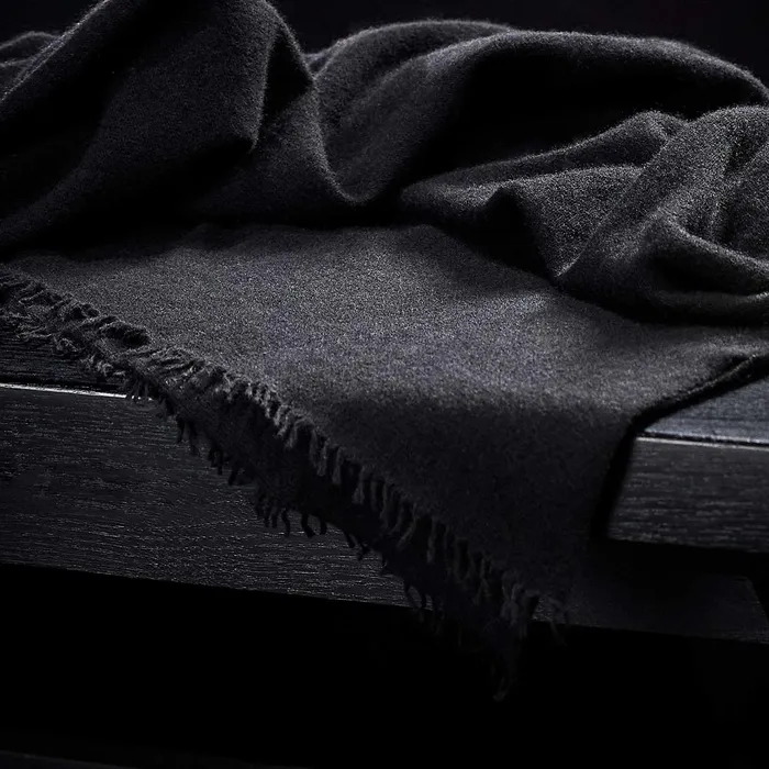 WOMENMEN James Perse SCARVES Recycled Cashmere Blend Solid Scarf Black