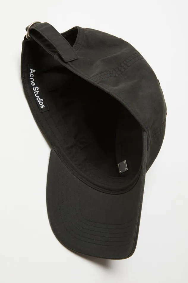 Women Metal Face Patch Cap Black Acne Studios Face Collection