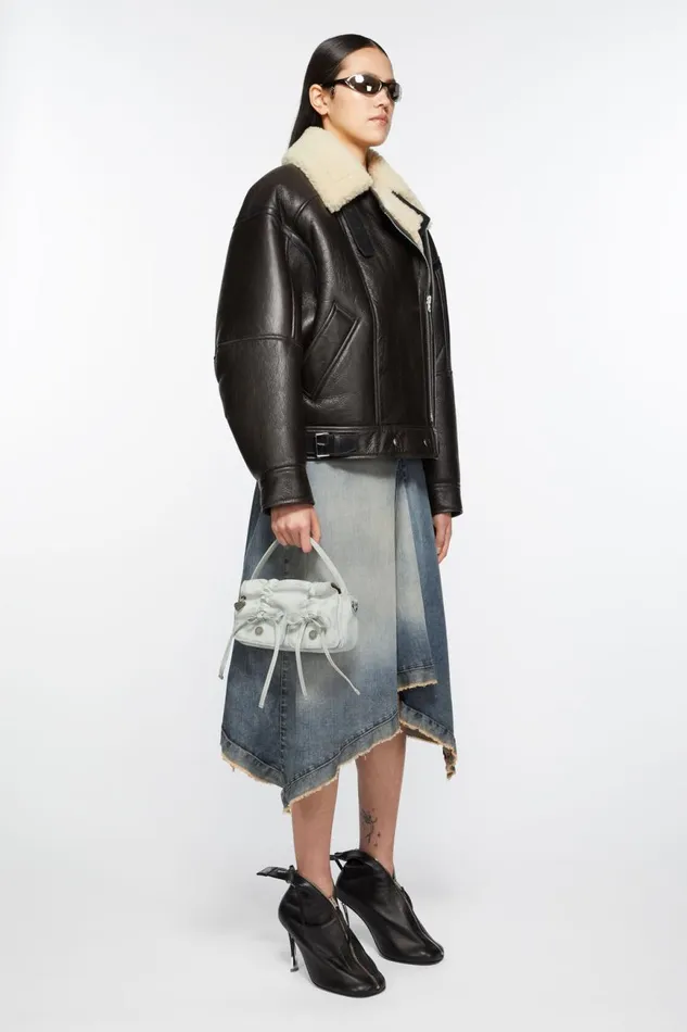 Women Multipocket Micro Bag Whitegrey Acne Studios Bags