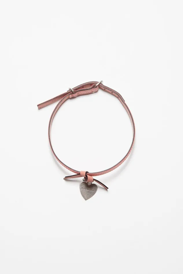 Women Musubi Charm Necklace Salmon Pink Acne Studios Jewellery