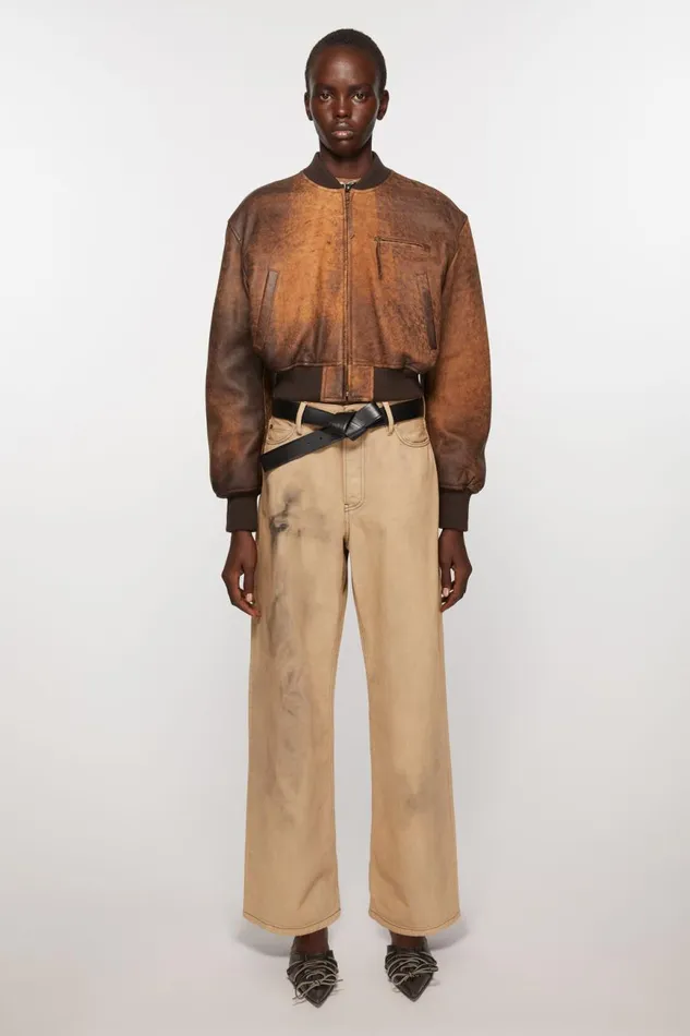 Women Musubi Leather Belt Black Acne Studios Belts