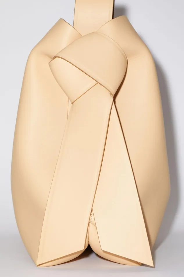 Women Musubi Midi Shoulder Bag Dune Beige Acne Studios Bags