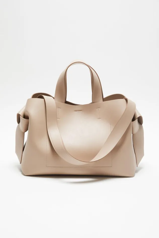 Women Musubi Midi Tote Taupe Beige Acne Studios Bags