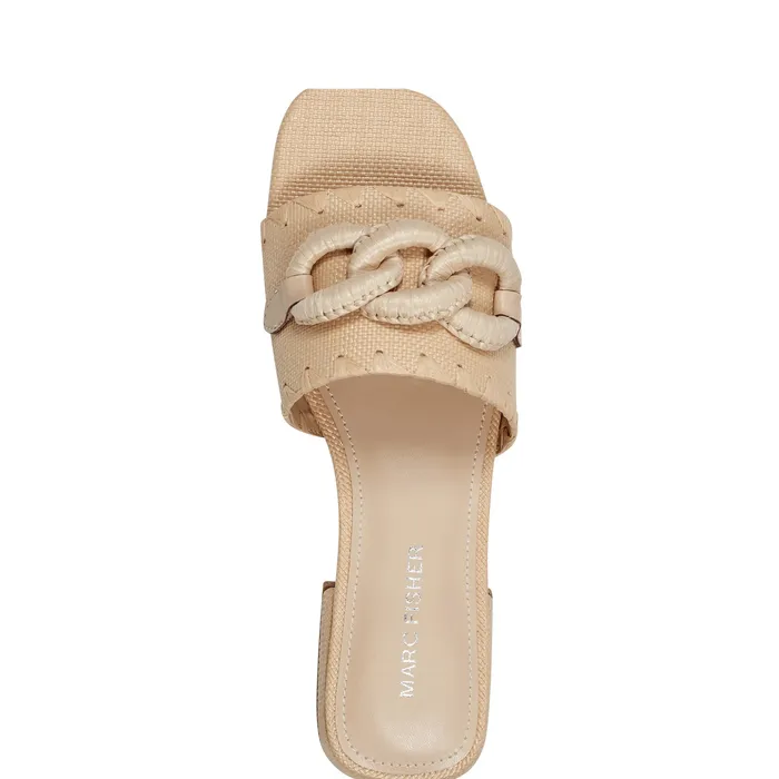 Women Myami Slide Sandal Light Natural Mules and Slides Marc Fisher