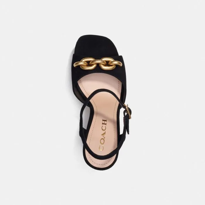 Women Nicolette Sandal Black Coach Sandals