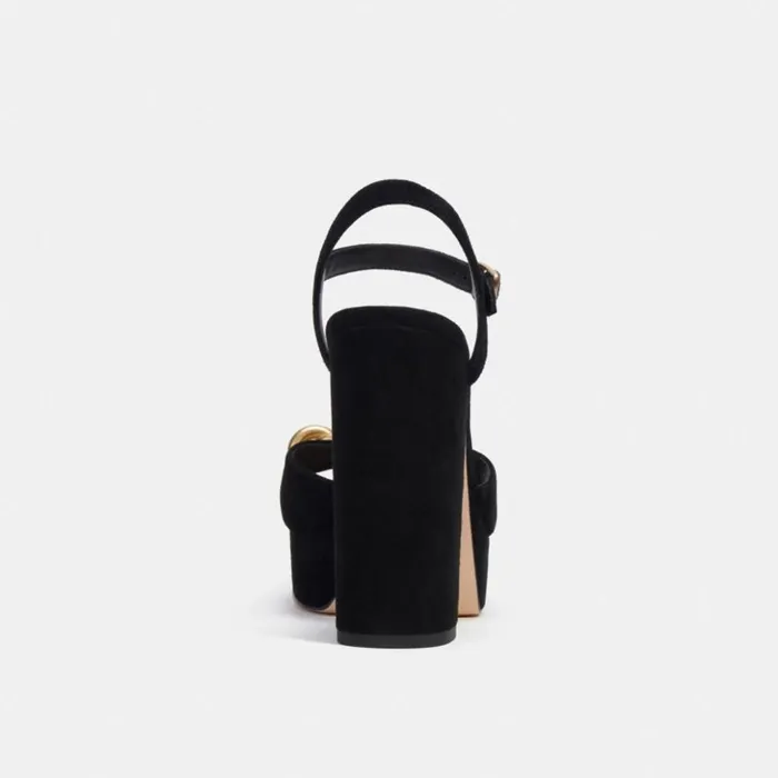 Women Nicolette Sandal Black Coach Sandals
