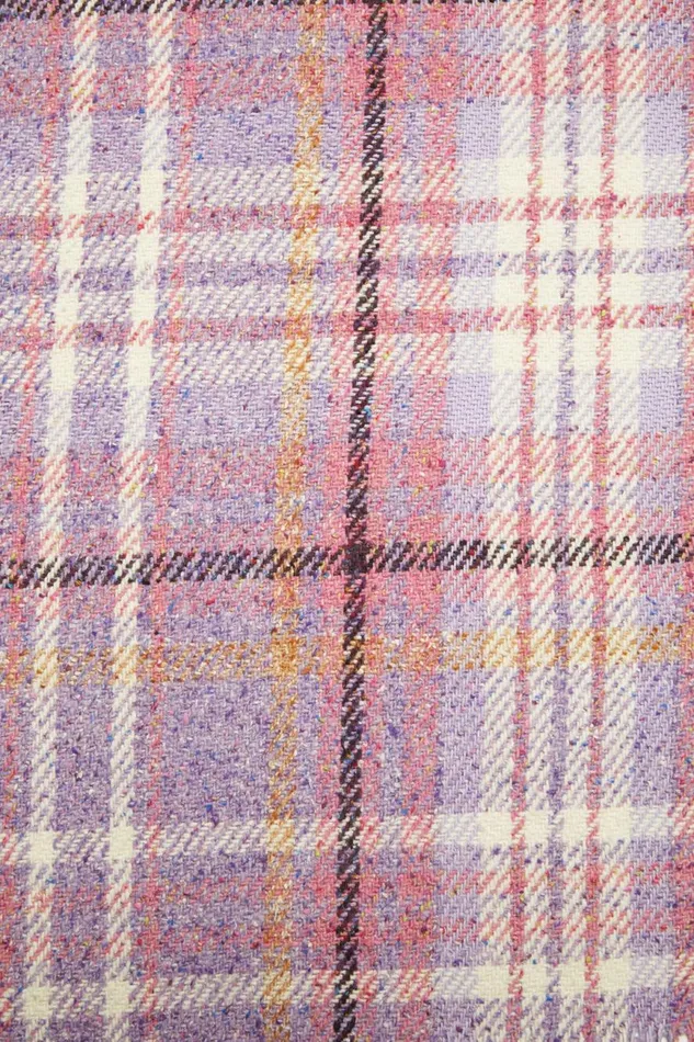 Women Oversized Plaid Scarf Blanket Violet Purple Acne Studios Scarves