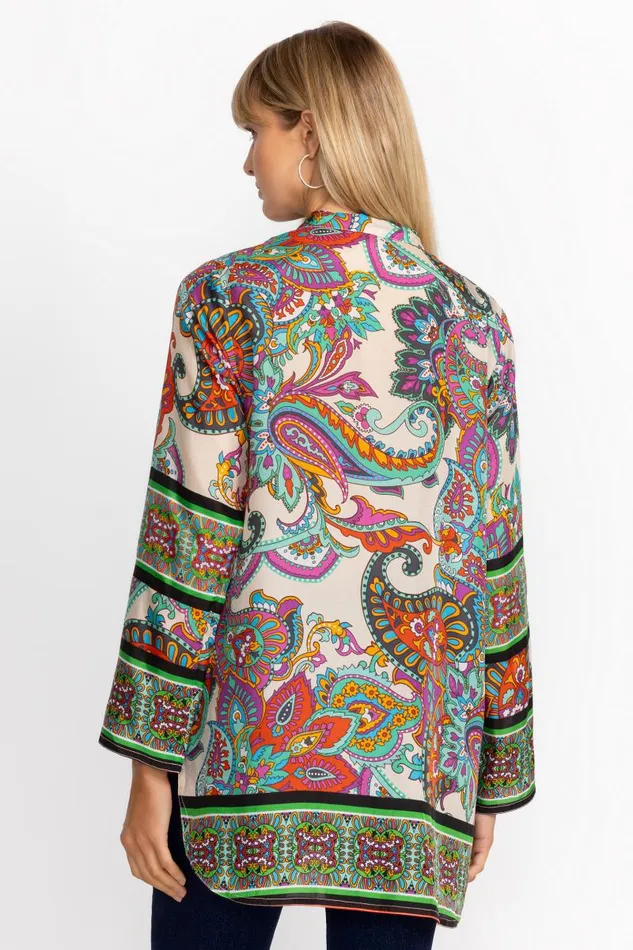Women Petites Johnny Was DELIA TUNIC Cachemir Scarf Print Women Petites Johnny Was DELIA TUNIC Cachemir Scarf Print
