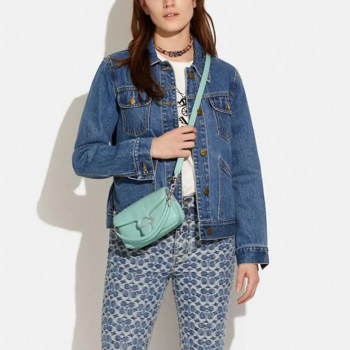 Women Pillow Tabby Shoulder Bag 18 Silverfaded Blue Coach Shoulder Bags and Hobos Women Pillow Tabby Shoulder Bag 18 Silverfaded Blue Coach Shoulder Bags and Hobos