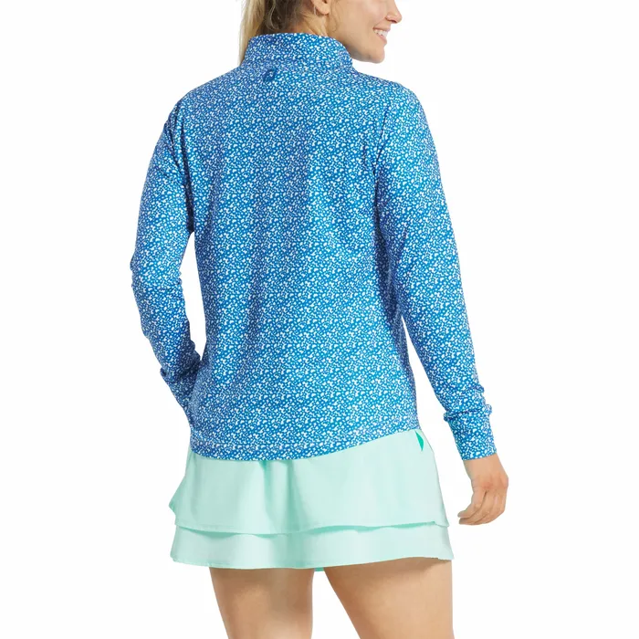 Women QuarterZip Floral MidLayer Women Base MidLayers FootJoy