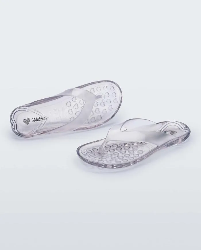 Women Real Jelly Flip Flop Clear Melissa Flip Flops