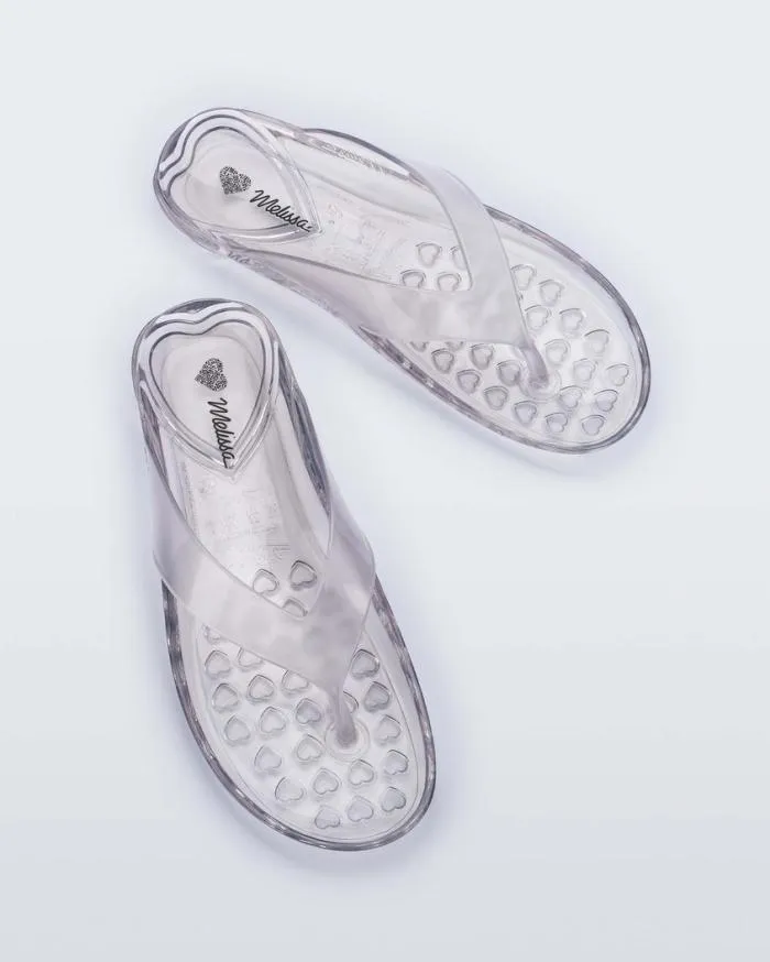 Women Real Jelly Flip Flop Clear Melissa Flip Flops