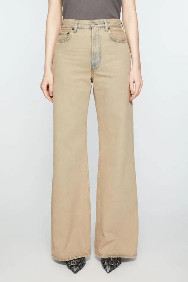 Women Relaxed Fit Jeans 8211 2022 Light Sand Acne Studios Jeans
