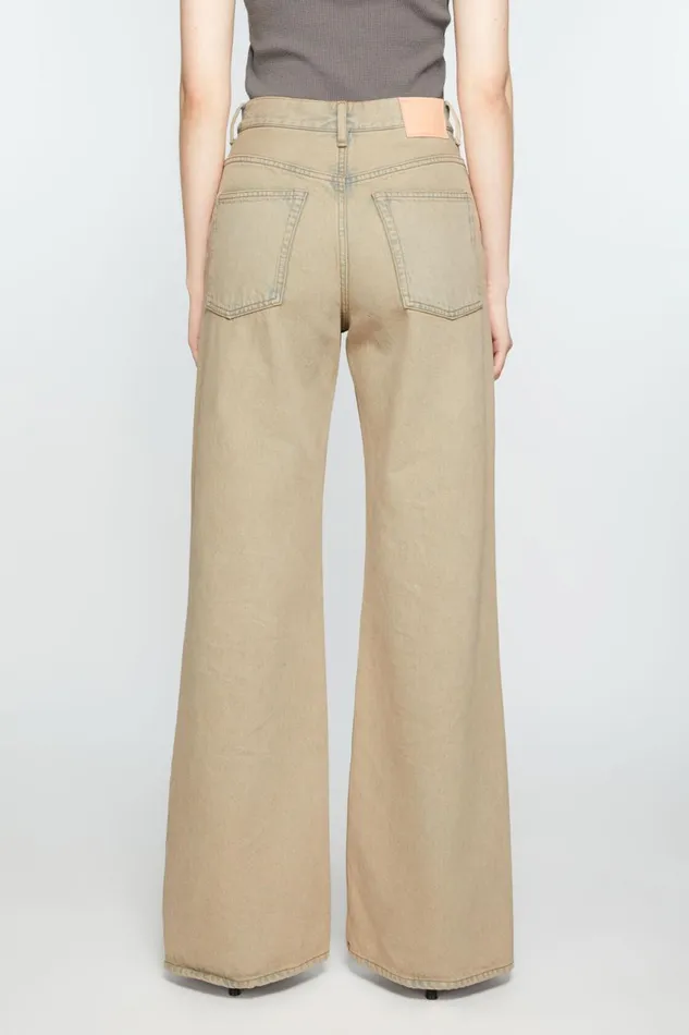 Women Relaxed Fit Jeans 8211 2022 Light Sand Acne Studios Jeans