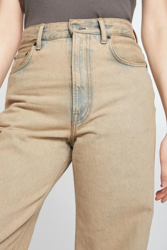 Women Relaxed Fit Jeans 8211 2022 Light Sand Acne Studios Jeans