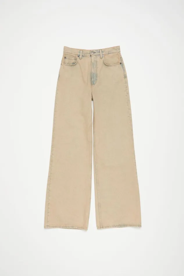 Women Relaxed Fit Jeans 8211 2022 Light Sand Acne Studios Jeans