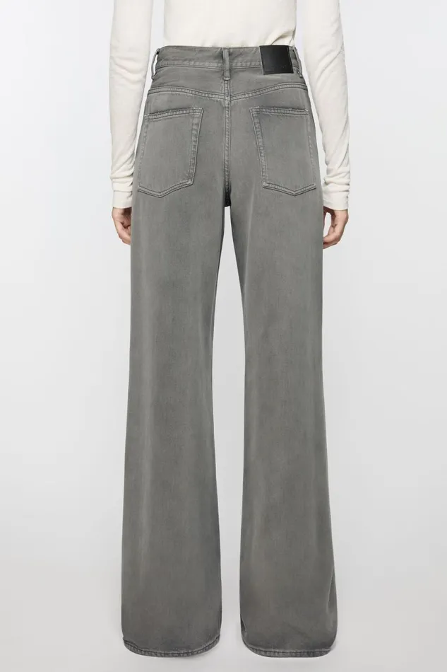 Women Relaxed Fit Jeans 8211 2022F Anthracite Grey Acne Studios Jeans