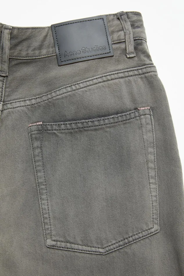 Women Relaxed Fit Jeans 8211 2022F Anthracite Grey Acne Studios Jeans