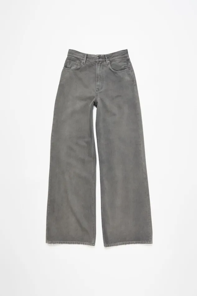 Women Relaxed Fit Jeans 8211 2022F Anthracite Grey Acne Studios Jeans