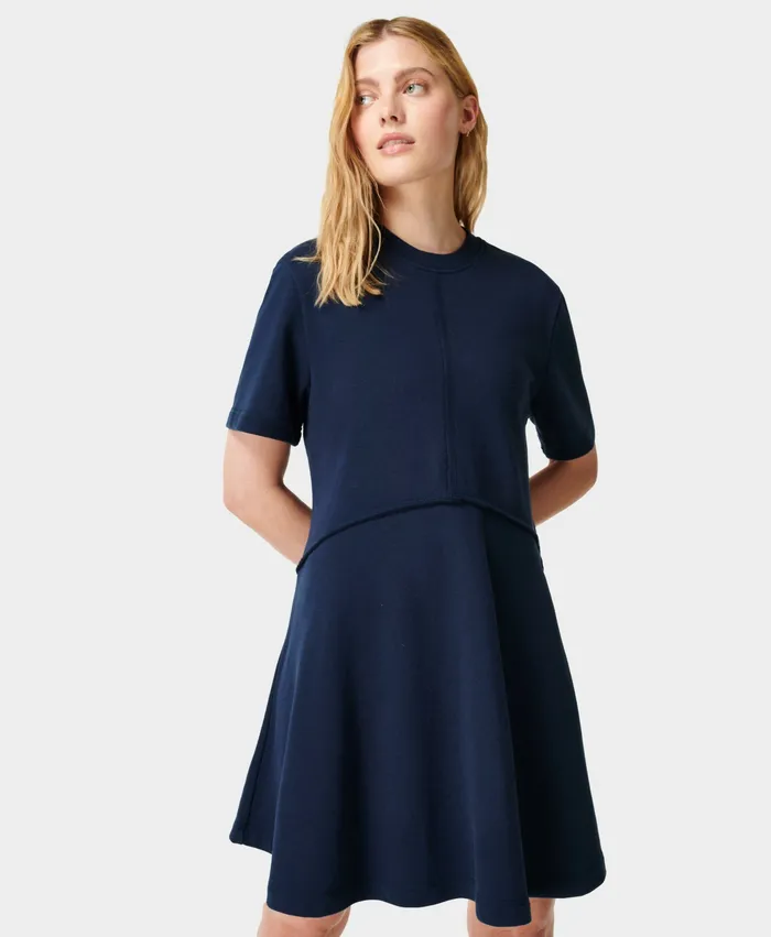Women Revive TShirt Dress Navy Blue Dresses and Jumpsuits Sweaty Betty