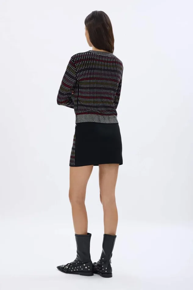 Women Rhinestone Striped Skirt Multico Multi Sonia Rykiel Skirts Women Rhinestone Striped Skirt Multico Multi Sonia Rykiel Skirts