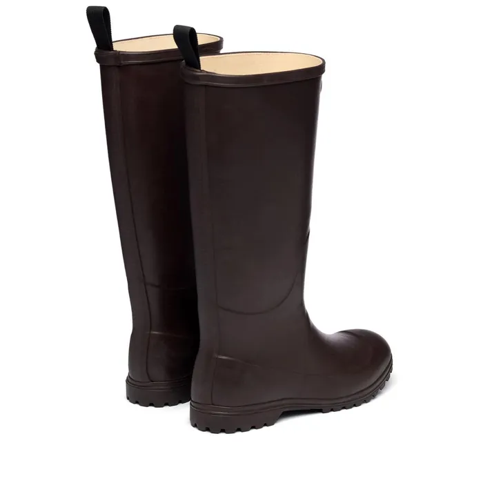 Women Rubber Boots Woman 799 RUBBER BOOTS High Cut BROWN DARK Superga Gumboots