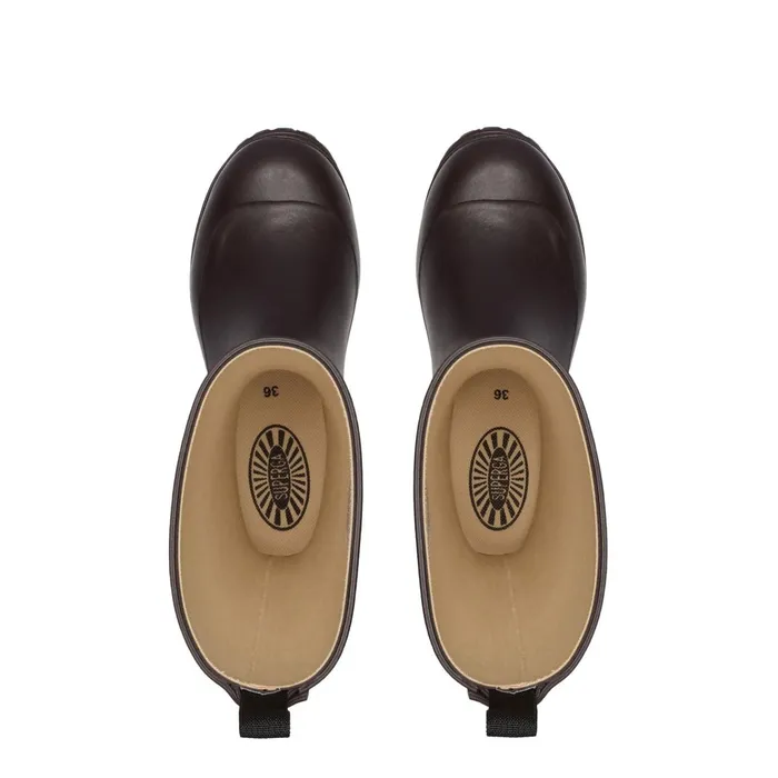 Women Rubber Boots Woman 799 RUBBER BOOTS High Cut BROWN DARK Superga Gumboots