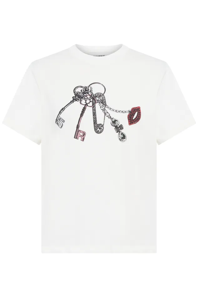 Women Rykiel Key Ring Tshirt White White Sonia Rykiel TShirts