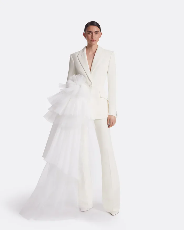 Women Safiyaa Alexandre Ivory Jacket Ivory Jackets and Coats