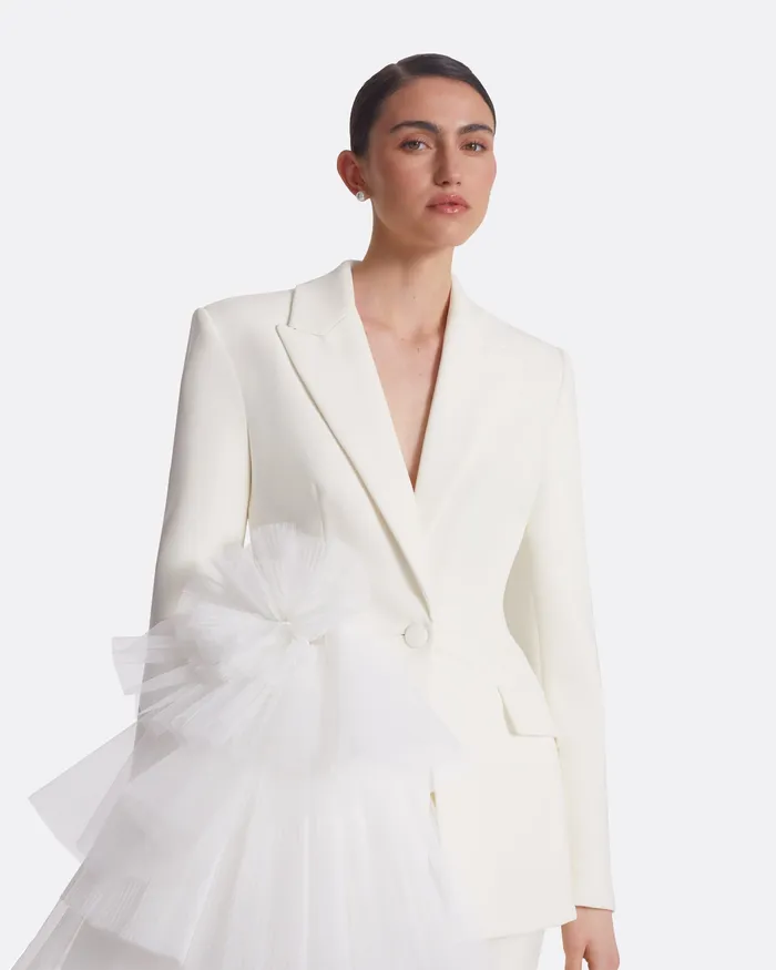 Women Safiyaa Alexandre Ivory Jacket Ivory Jackets and Coats
