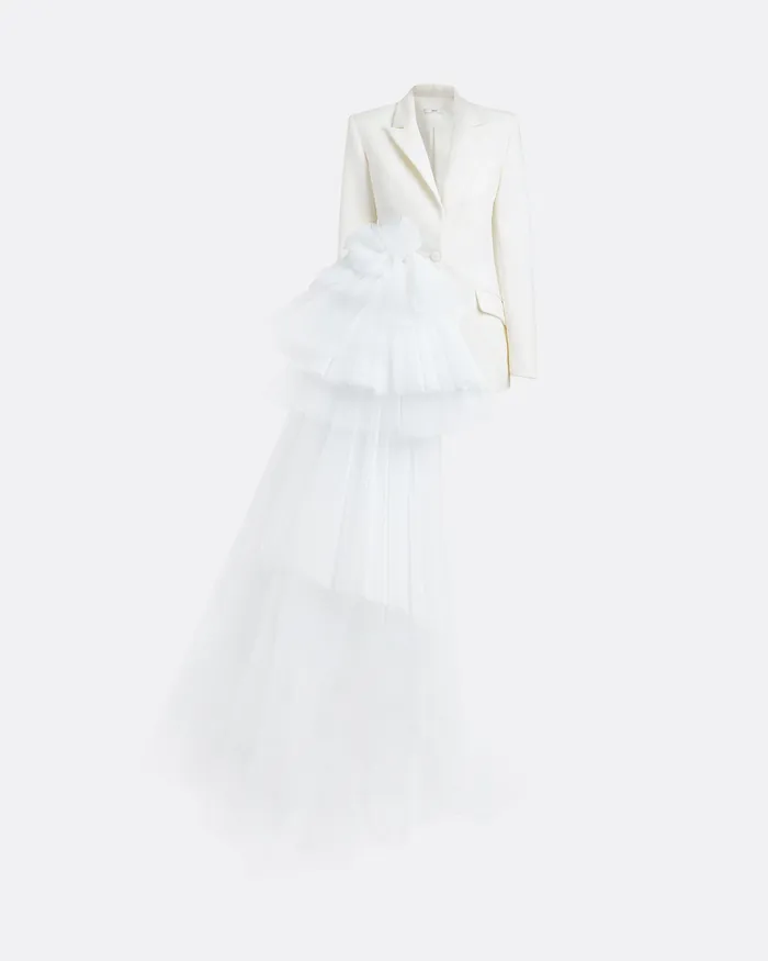 Women Safiyaa Alexandre Ivory Jacket Ivory Jackets and Coats