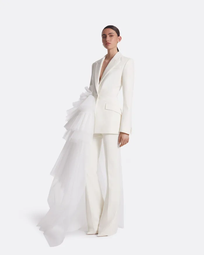Women Safiyaa Alexandre Ivory Jacket Ivory Jackets and Coats