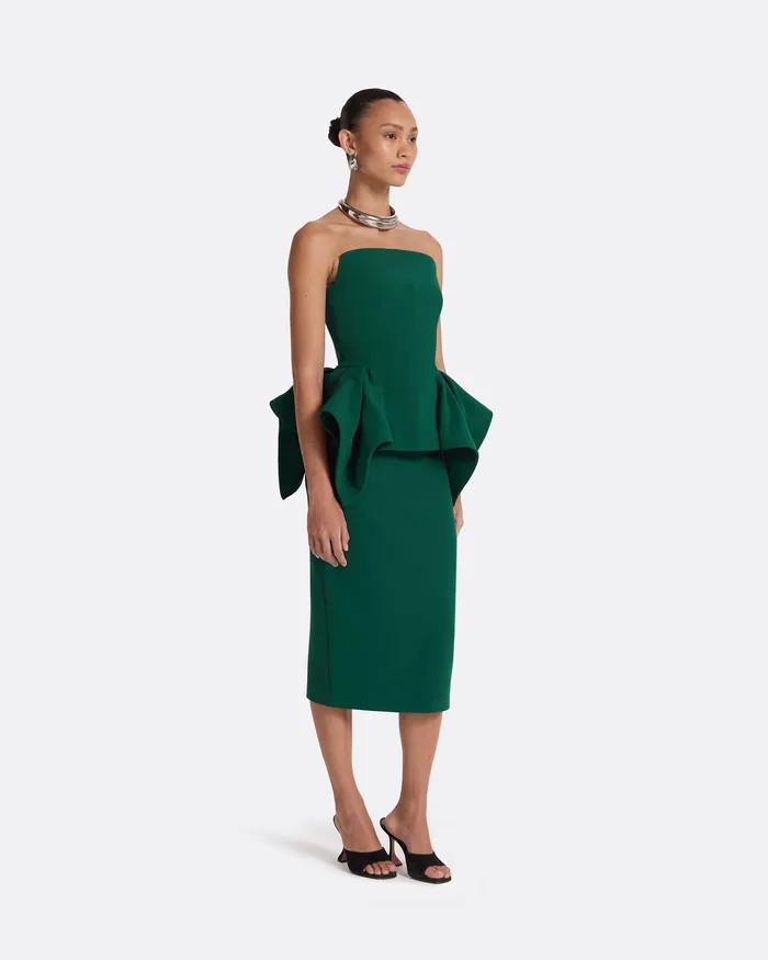 Women Safiyaa Corral Tourmaline Midi Dress Tourmaline Dresses