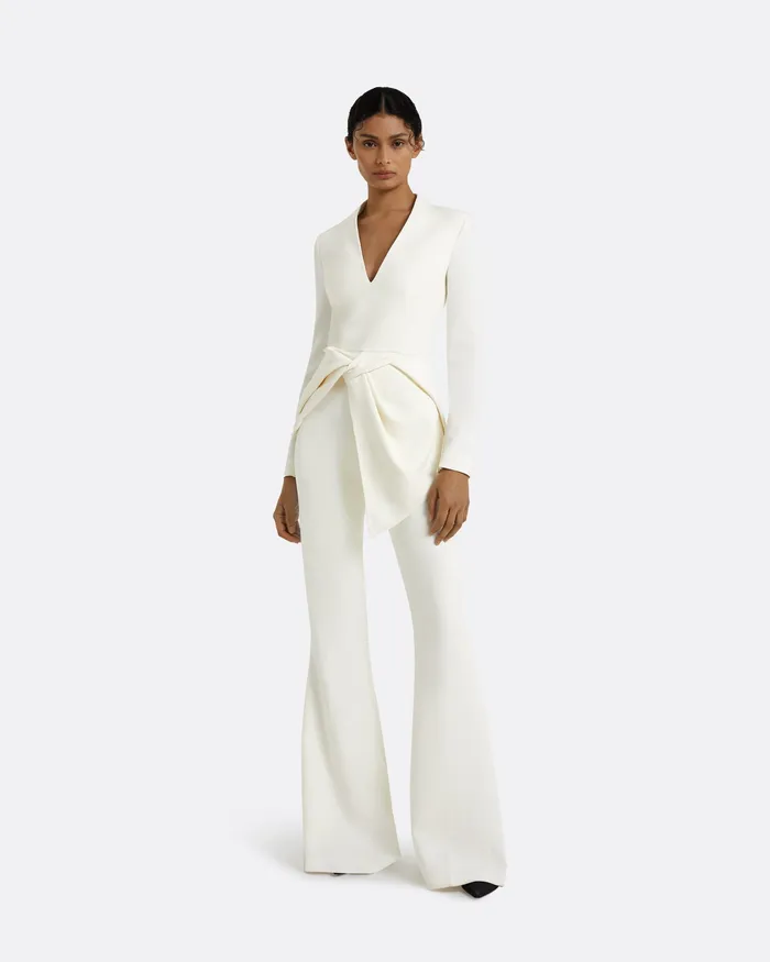 Women Safiyaa Halluana Ivory Trousers Ivory Trousers